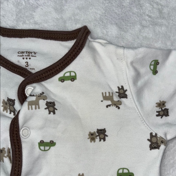 (2 for $10) carters animal footie/ sleeper - Picture 5 of 7